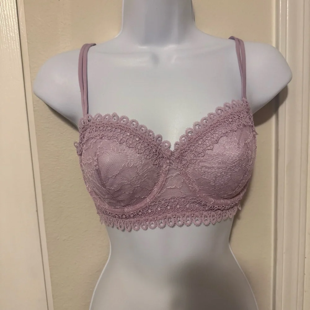 💜✨ Victoria’s Secret Lace Longline Bra / Bralette ✨💜 - Picture 2 of 5
